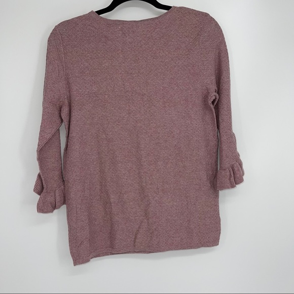 ELLE 3/4 BELL SLEEVE LIGHTWEIGHT TOP SMALL - Picture 3 of 5